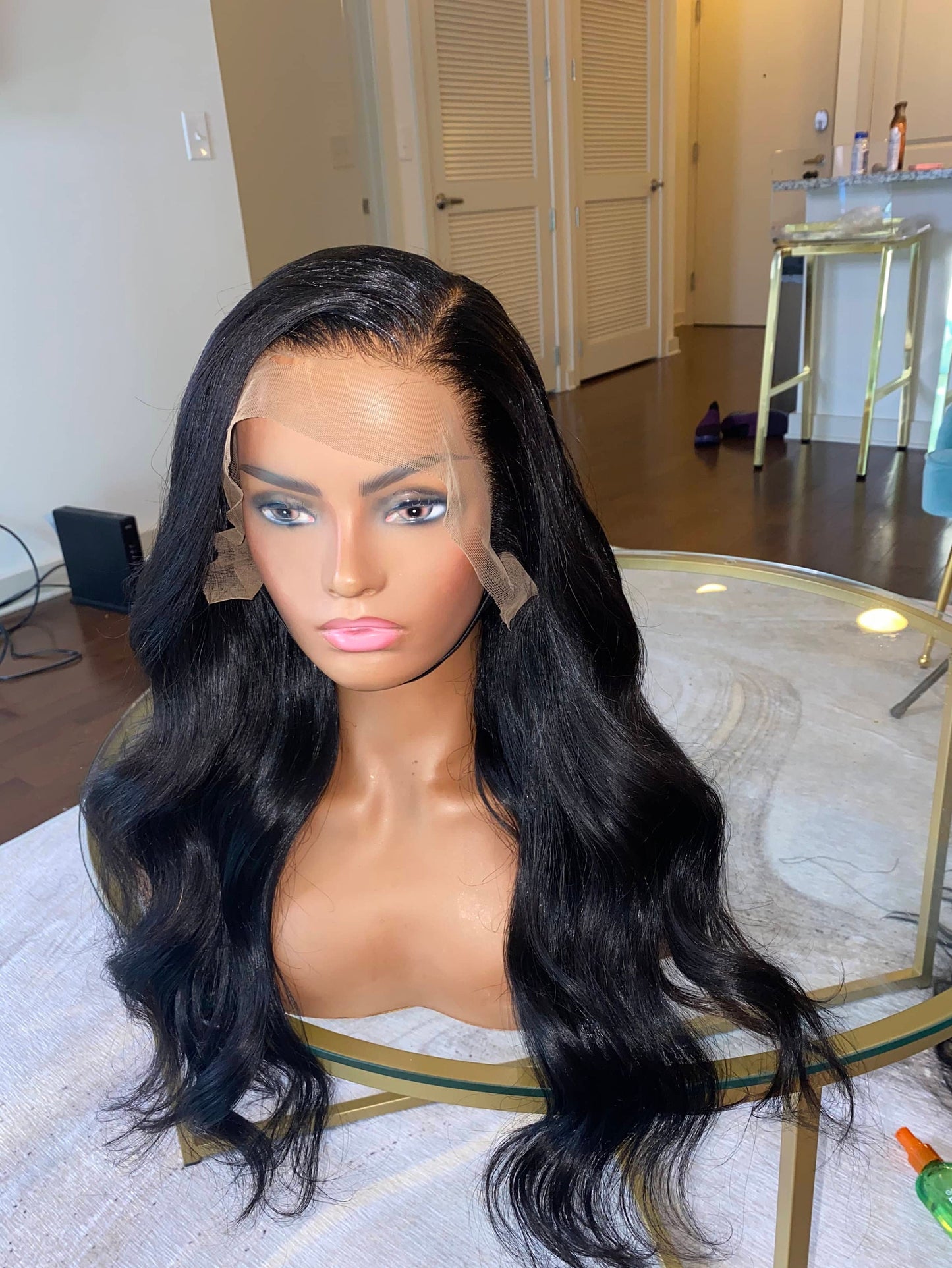black body wave clueless wig, 13x6 frontal in 20 inches.raw Cambodian Hair. Everyday wig