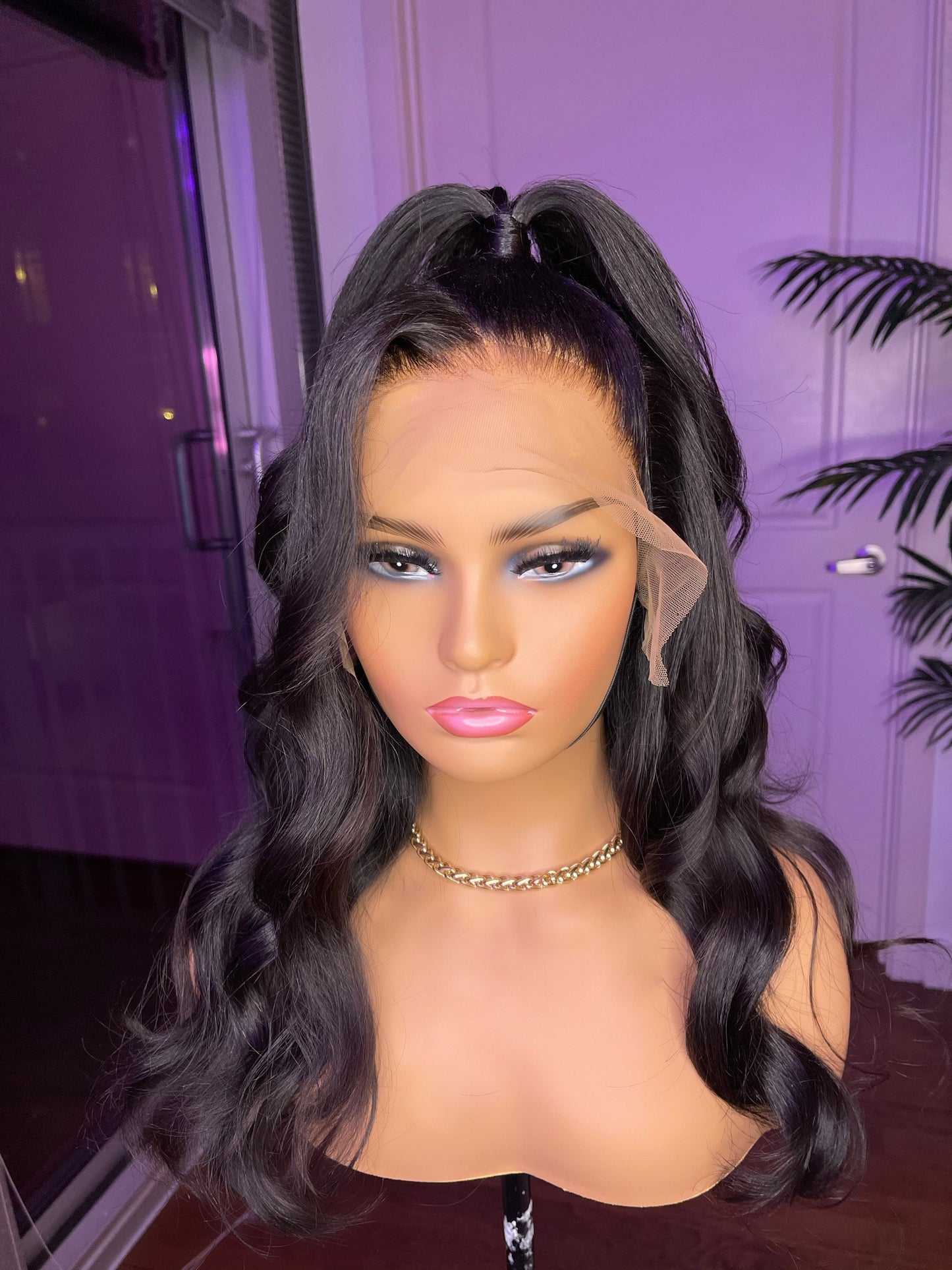 Ready to wear Half up half down 13x6 raw Cambodian hair 20inches 180% density